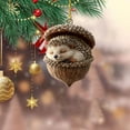 thumbnail image 1 of Adornos navideños de animales de Chopper Adornos navideños con estampado de animales para el árbol de Navidad Adornos acrílicos Decoraciones de animales del bosque Decoración navideña colgante Decorac, 1 of 7