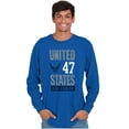 thumbnail image 5 of US Air Force United States Wings Logo Long Sleeve TShirt Men Women Brisco Brands S, 5 of 6