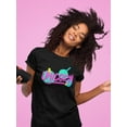 thumbnail image 2 of Retro Nineties Unicorn Doodle Quote T-Shirt Women -Image by Shutterstock, Female XX-Large, 2 of 4