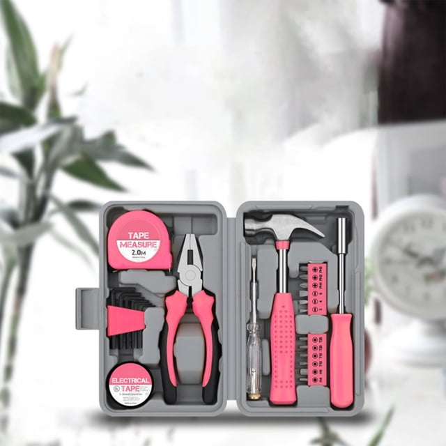 LOVEVER Clearance Multifunctional Gift Tools For Home And Car Hardware Set Pliers Tape Measure Hammer Home Maintenance Toolbox Combination Set