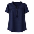 thumbnail image 1 of Blusa George para Mujer, Manga Corta Marino Talla Ch, 1 of 4