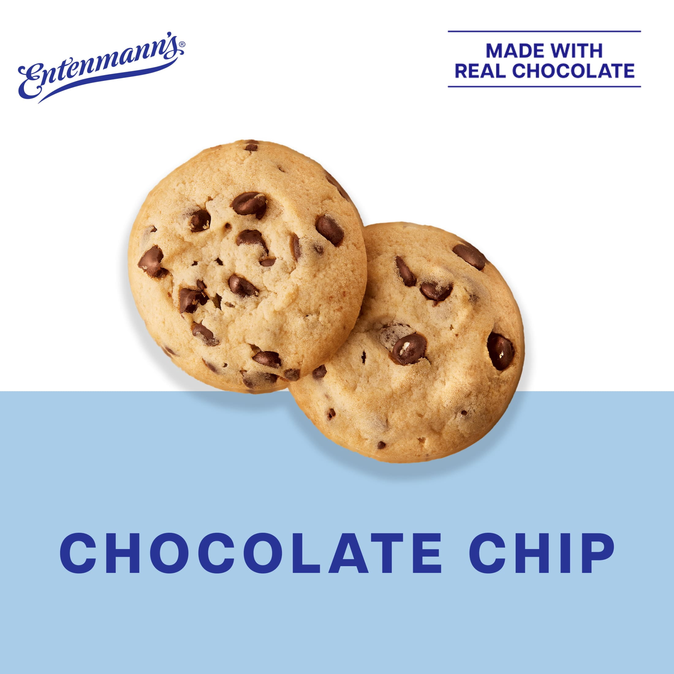 Entenmann's Soft-Baked Chocolate Chip Cookies, 5 packs, Mini 6.88 oz Box