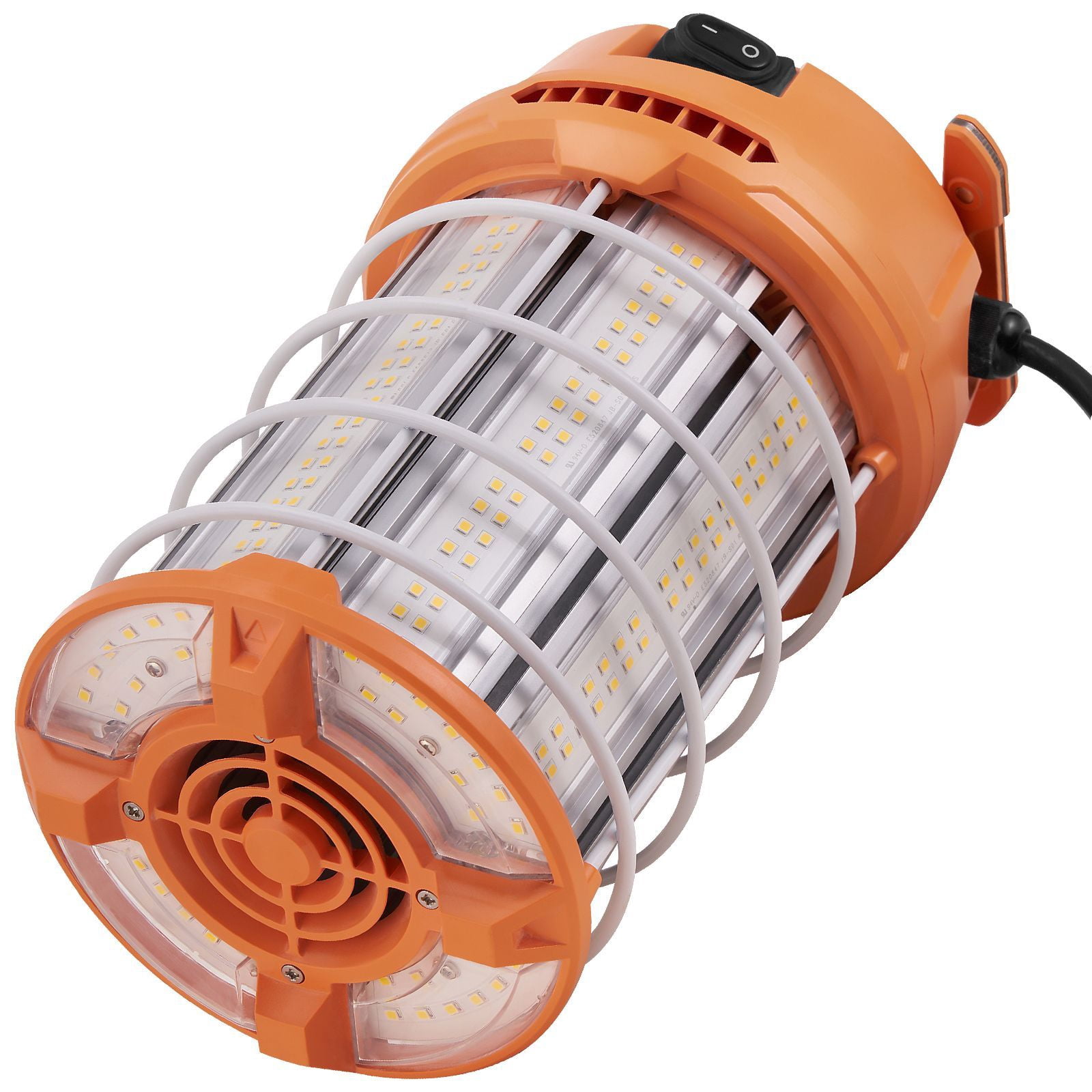 150W LED Work Light, 20000 Lumens, 5000K Daylight, 360° Illumination, IP65 Waterproof, 50,000-Hour Lifespan, Heavy-Duty Metal Cage, for Construction Sites & Warehouses