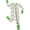 Green snowman, variant on ATAIKU Christmas Baby Boys Girls Bamboo Viscose Footies, Infant Convertible Pajamas, 2-Way Zipper Sleeper for Baby 3-24M