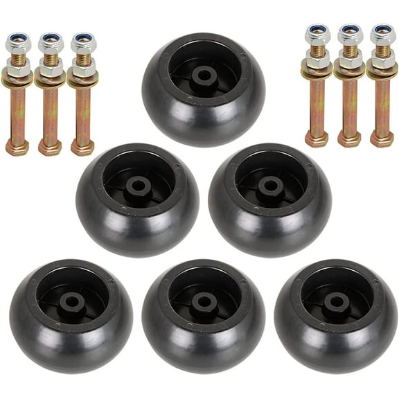 6 Pack Plastic Hustler Mower Hardware Kit and Deck Wheel Raptor 788166 781567