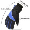 thumbnail image 3 of Adult Waterproof Ski Gloves, Winter Thermal Insulated Snow Gloves for Men and Women, Windproof Cold Weather Gloves, All-Weather Protection for Snowboarding and Outdoor Sports Navy, 3 of 3