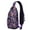 Ethnic Floral S, variant on Astronaut Rocket Planet Sling Backpack, Space and Galaxy Aesthetic Daypack, Cute Star Moon Travel Crossbody Bag