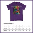 thumbnail image 5 of Tee Hunt Lovable Cat T-Shirt Dean Russo Colorful Felis Catus Men's Tee, Purple, Large, 5 of 5