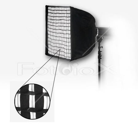 Image of Fotodiox Pro 24x24in (60x60cm) Softbox PLUS Grid (Eggcrate) for Studio Strobe/Flash with Soft Diffuser and Dedicated Speedring for Bowens Gemini Standard Classica Powerpack R Series Rx Series and