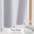 thumbnail image 5 of NICETOWN 2 Panels Rod-Free Outdoor Curtain for Patio, Privacy Protective Sticky Top & Backtab Bottom Windproof Drapes, White, W52 x L108, 5 of 11