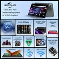 thumbnail image 3 of 12 inch Tablet,Android 15 Tablets with 256GB ROM,Helio G99 Octa-Core for Gaming,5G WiFi Tableta,2K Display,2TB Expand,8000mAh,Quad Speaker,Dual Camera,AI,Widevine L1,GPS,Android Tablet with Keyboard, 3 of 13