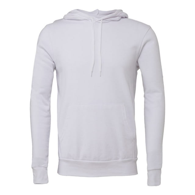 BELLA+CANVAS 3719 Chandail à Capuchon Unisexe en Molleton Poly-Coton, m, Blanc