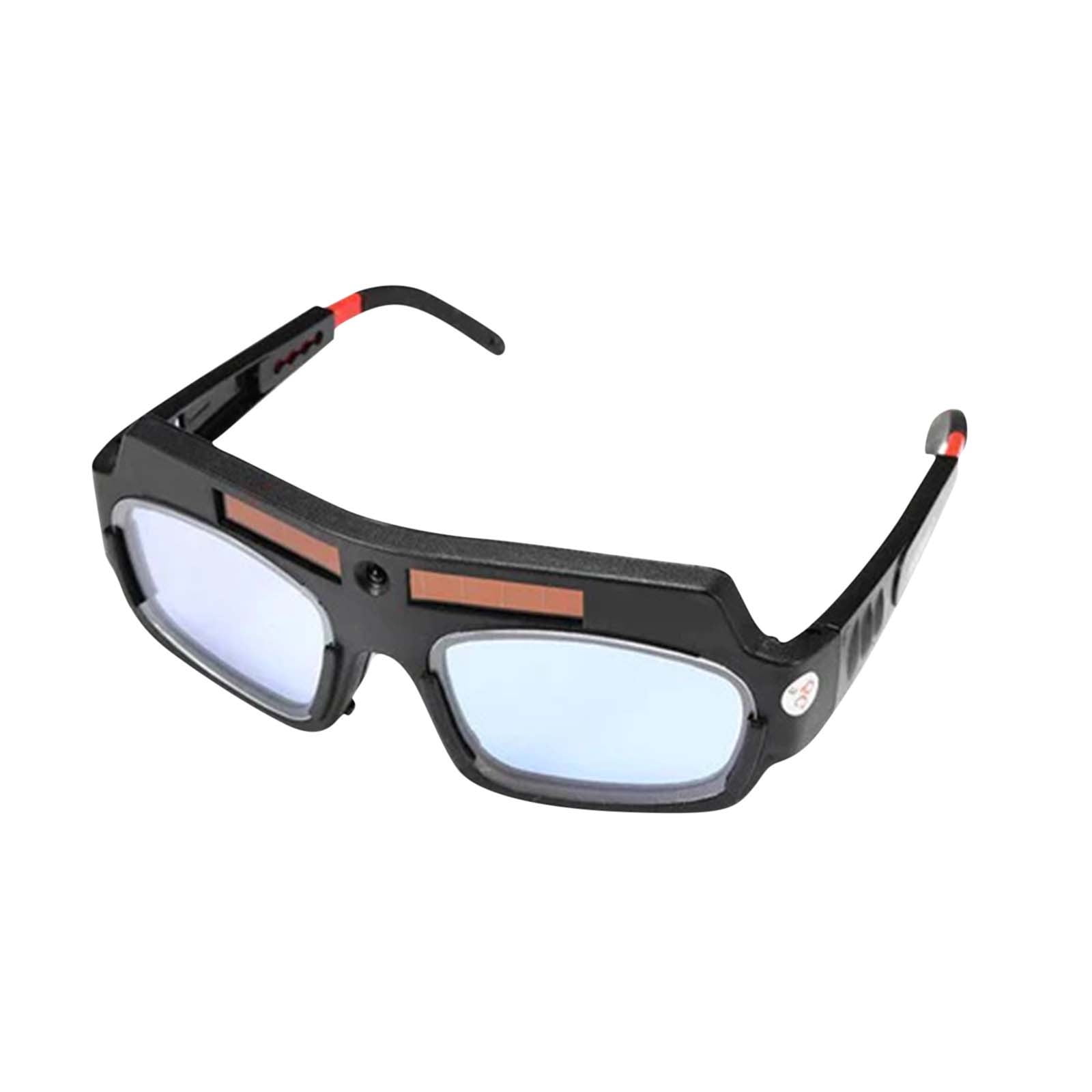 Yunuuuoa 5 Packs Auto-Darkening Welding Goggles with Adjustable Headgear, Professional Solar-Powered Lens for Arc Welding Grinding Cutting, UV/IR Protection Safety Glasses
