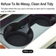 thumbnail image 2 of 4-Pack Automotive Cup Holders Universal Car Cup Coaster Silicone Insulation Drink Mat Waterproof Non-Slip Sift-Proof Spill Holder Car Interior Accessories 4-Pack（Black）, 2 of 5