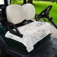 thumbnail image 2 of Golf Cart Seat Covers for 2 Seater,Dandelion Green Botanical Microfiber Cart Seat Towel Blanket,Vintage Watercolor Floral Absorbent Breathable Non Slip Bench Seats Protector for Golf Course 51"x31", 2 of 9