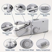 Portable Hand Held Sewing Machine - Stitch Sew For Quick Handy Household Cordless - Handheld Electric Sewing Machine