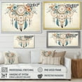 thumbnail image 4 of Designart "Blue Dreamcatcher Vintage Whispers" Spiritual Floater Framed Wall Decor, 4 of 7