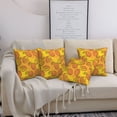 thumbnail image 7 of Throw Pillow Covers, Cute Cantaloupe Orange Soft Square Pillow Cases with Invisible Zipper for Couch Bed Sofa, Farmhouse Fall Home Decor 18"x18", 7 of 7
