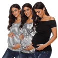 thumbnail image 1 of Camiseta de manga corta para embarazo de maternidad para mujerL 1pcs como pic 9, 1 of 4