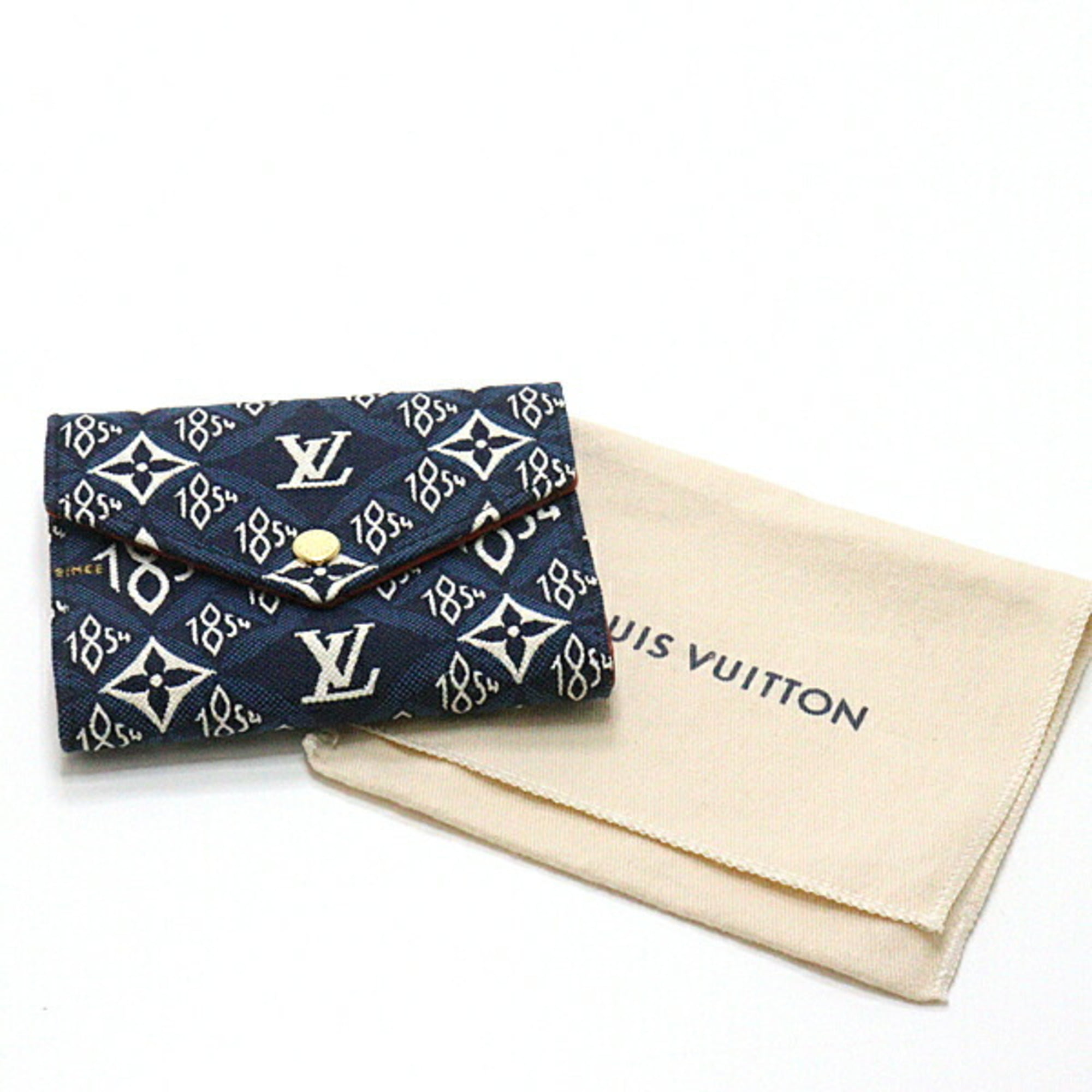 LOUIS VUITTON Jacquard Since 1854 Victorine Wallet Blue 682881