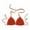 Orange, variant on Prolriy Bras for Women, Women's Summer Solid Color Hand Crochet Swimsuit Euramerican Swimsuit Bikini Top Bralettes for Women Orange L
