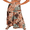 Multicolor Brown, variant on SOMER Womens Summer Skirt Floral Print Boho Maxi Skirt Elastic High Waist Pleated Ruffle Flowy Long Skirts XL