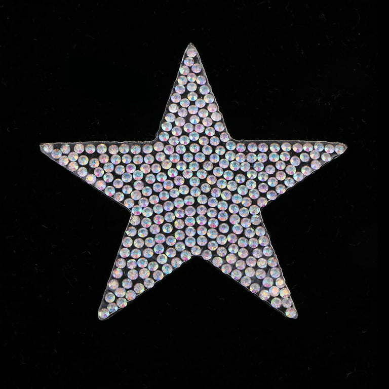 Small Stars Rhinestone Iron-on Crystal Various Bling Hotfix Sparkle  Transfer Applique Make Your Own Star Cheer Bows, Mask, Shirt DIY -   Denmark