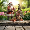 thumbnail image 1 of Home Santa Claus and Kids Sun Garden Sign Hanging Outdoor Pots Decorative Ground Home Decor, 1 of 6
