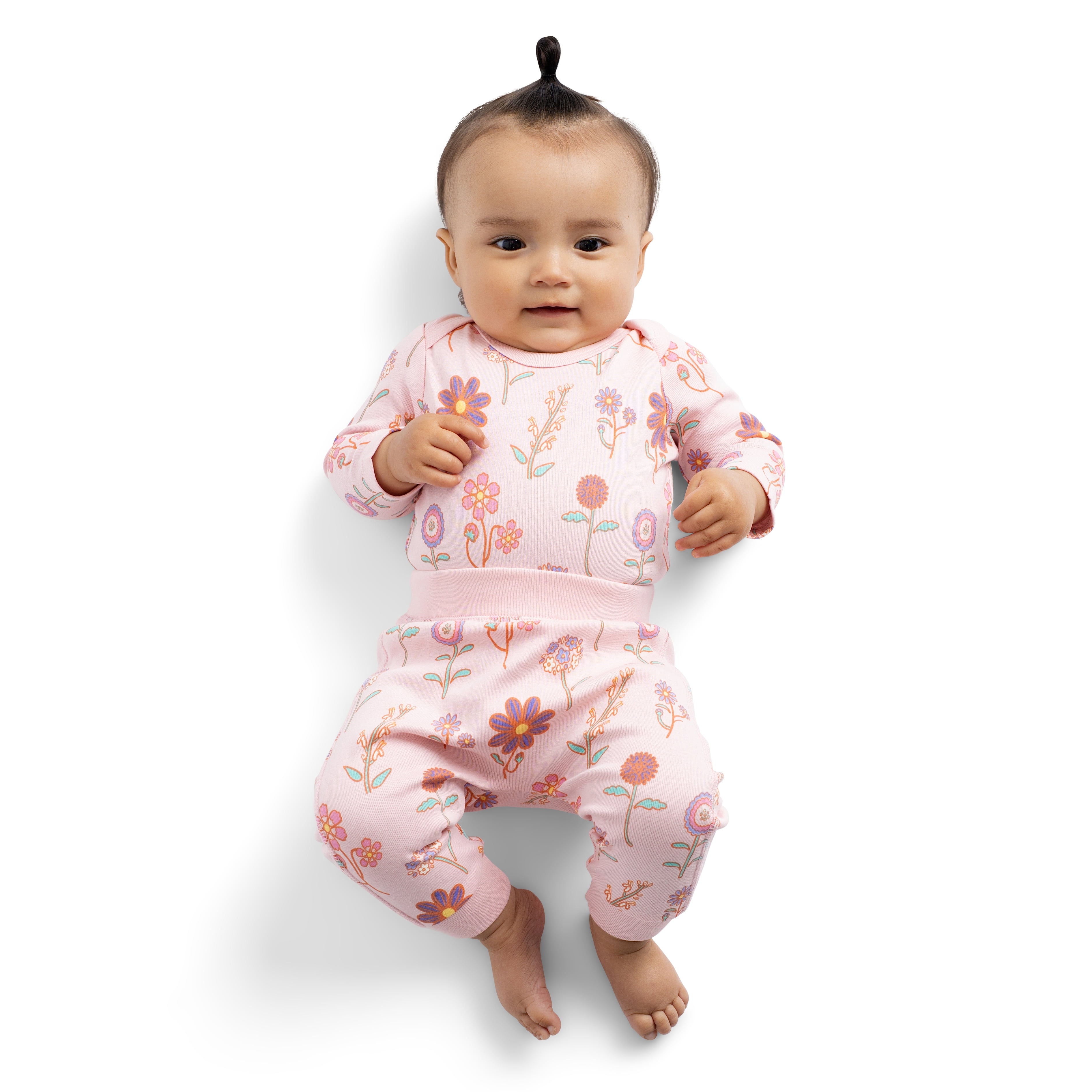 M+A by Monica + Andy Baby Girls Organic Cotton First Moves Set, 2-Piece, Sizes 0M-24M