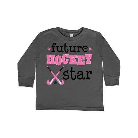 

Inktastic Future Field Hockey Star Gift Toddler Toddler Girl Long Sleeve T-Shirt