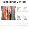 thumbnail image 5 of JEUXUS  Abstract Throw Pillow Cushion Cover, Multicolored Expressionist Work of Art Vibrant Rainbow Design Tainted Pattern, Decorative Square Accent Pillow Case, Rainbow Color, 5 of 5