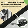 thumbnail image 5 of FLANCCI Adjustable Height Coat and Hat Racks, Metal Black, 5 of 9