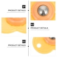 thumbnail image 4 of Miangastore 360 Degree Rotation Caster Wheels Yellow 8Pcs 1.6x1.6in, 4 of 9