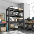 thumbnail image 3 of ZEUKMXOO 40" W Garage Shelving Unit, Heavy Duty  Storage Shelves, Adjustable Metal Rack, Industrial Shelving for Basement, Garage, Basement, 3 of 8