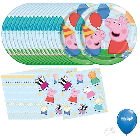 Unique Peppa Pig Birthday Party Supplies,16 Pieces