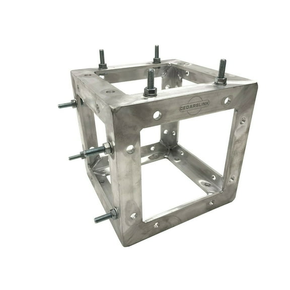 Aluminum Truss 6-way Cube Connector Bolt Style LK-STA Cedarslink 8"x8" Trussing