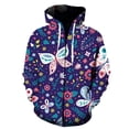 thumbnail image 1 of Sudadera con capucha y cremallera 3D con estampado de mariposas de dibujos animados para hombre y mujer, ropa de abrigo de alta calidad para hombre, 1 of 6