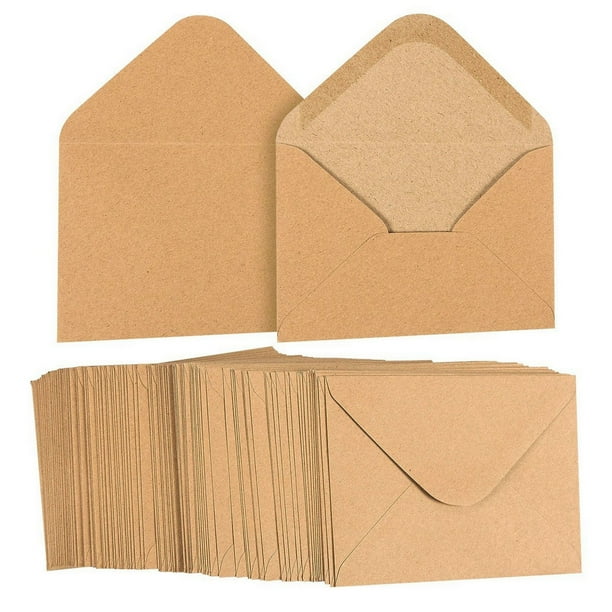 A2 Envelopes Bulk 100Count A2 Invitation Envelopes, Kraft Paper