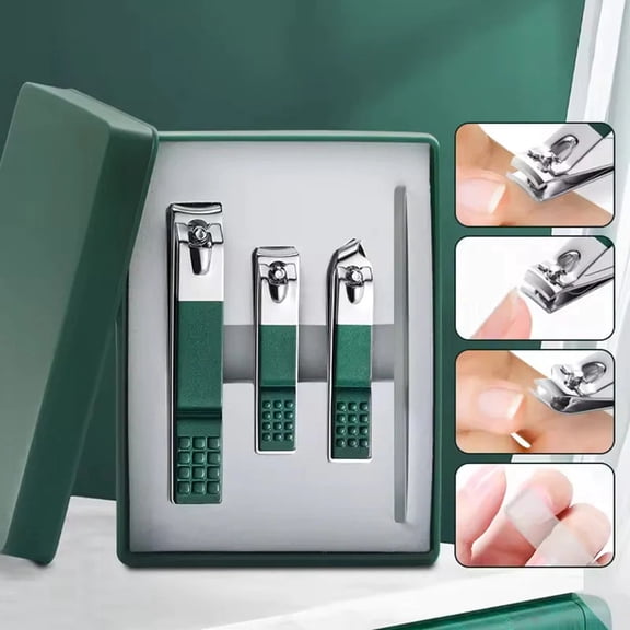 Stainless Steel Nail Clipper Set for Manicure and Exfoliating - Precision Nail Care Tool for Perfectly Trimmed Nails