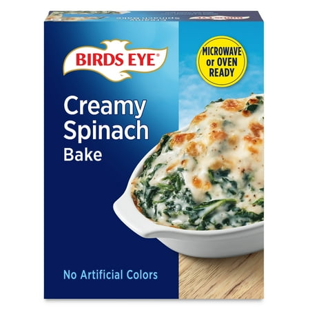 Birds Eye Creamy Spinach Bake, Frozen Side, 13 oz. Box