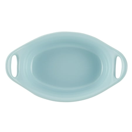 Rachael Ray - 2-Piece Oval Ceramics Au Gratin Set - Light Blue