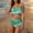 Green~, variant on Jjayotai No Boundaries Women's 3 Piece Swimsuits, Bathing Suits for Women, Tie Dye Self Tie High Waisted Bikini with Coverup Beach Skirt, Swimwear for Women 2025 Orange~ L