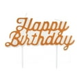 thumbnail image 3 of Great Value Happy Birthday Candle, Gold, 1 Count, 3 of 7