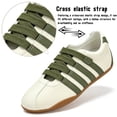 thumbnail image 4 of Knivor Slip On Casual Sneakers for Women Elastic Adjustable Strap Low Top Sneakers Non Slip Gum Sole Lightweight Flat Fashion Casual Shoes, 4 of 9