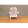 thumbnail image 5 of Outdoor Adirondack Chair, All-Weather Potia Armchair with Cup Holder, Modern Accent Oversized Lounge Chair for Fire Pit Porch Law Balcony Backyard, White, 5 of 6