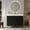 Black,Gold,White, variant on 36" Waterproof Wood Bathroom Cabinet, Bathroom Organizer Cabinet with sintered stone top, Vanity Unit for Small Spaces with multi-tier storage for bathroom use, Gold,Walnut,White
