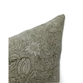 thumbnail image 5 of Fabdivine Thick Linen Hand Block Print Contemporary Throw Cushion Cover , 20"X20", Green, 5 of 5