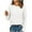 White, variant on hotojiny Womens Long Sleeve T Shirt Casual Hollow out Crewneck Tops Lightweight Soft Spring Summer Trendy Blouse