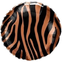 PMU Party Themes Tiger Stripes Pattern 18in Mylar-Foil Balloons (5/pkg) Pkg/1