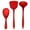 Red, variant on Monyance Kitchen Supply 3-Piece Silicone Utensil Set for Cooking and Grilling(12.99X3.94X0.59Inches)